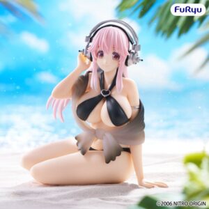 Super Sonico Swimsuit Black Color Ver. Noodle Stopper